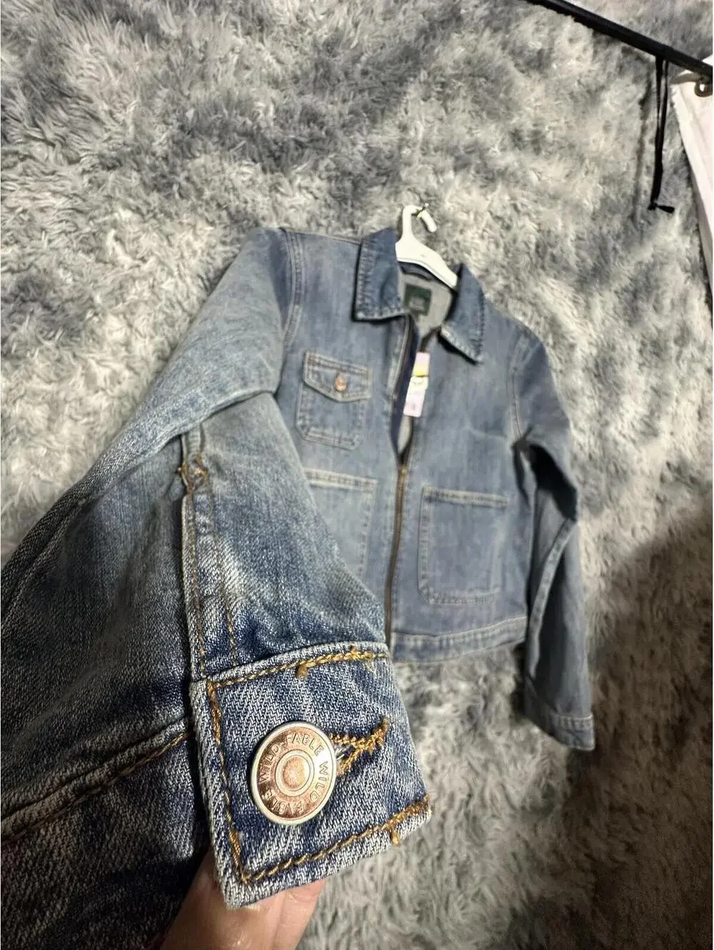 Wild Fable Denim Jacket with Front Pockets and Button Detail - Picture 3 of 6